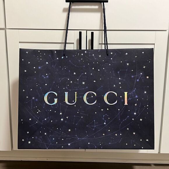 Gucci Authentic 2022 Equilibrium Navy & Light Blue 'Cosmogonie' Constellation Me - Picture 1 of 7